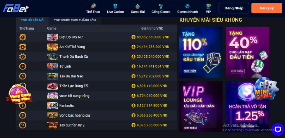 Tổng quan các loại khuyến mãi bet66 win